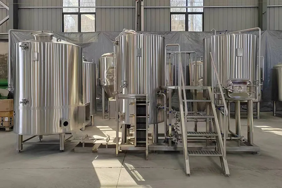 Gas Directly Fire Heating Brewhouse