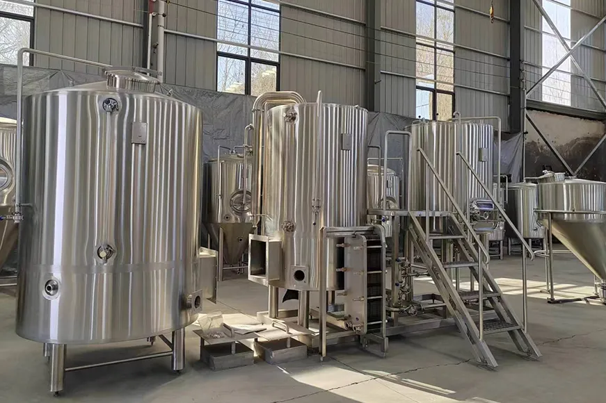 Gas Directly Fire Heating Brewhouse
